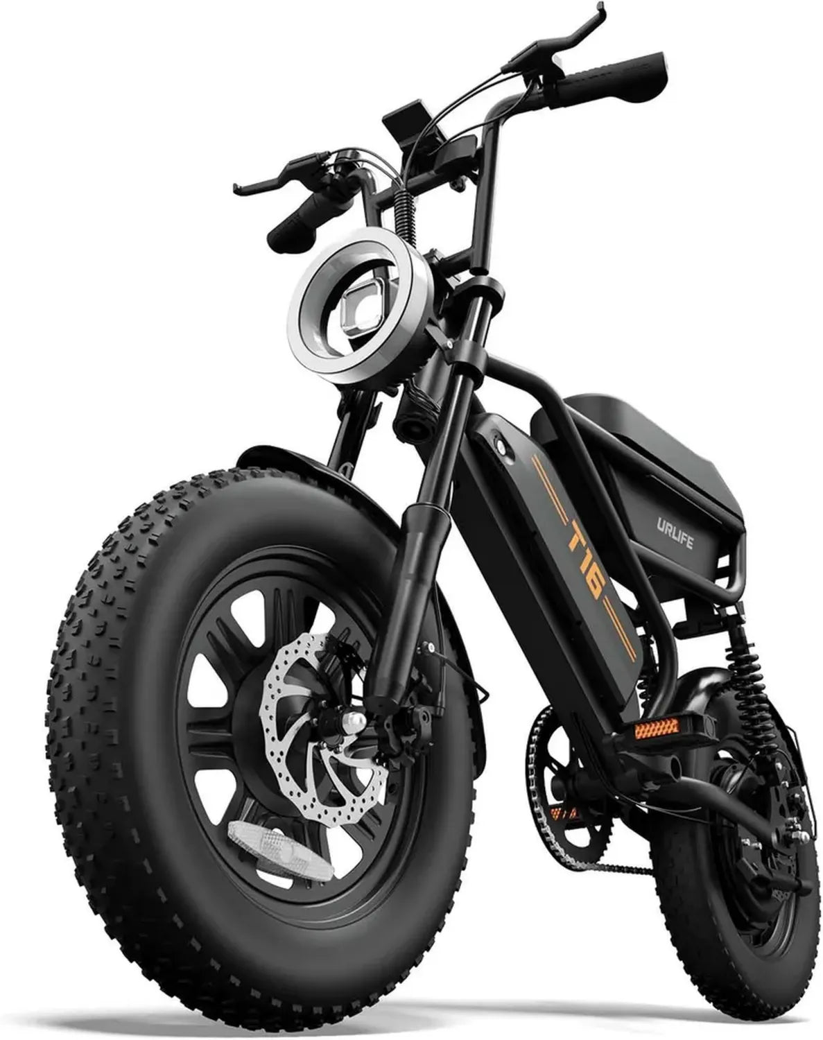 Vélo Électrique 16' avec Batterie Amovible 48V, Moteur 250W et Autonomie 120 km
