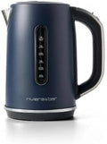 Bouilloire Électrique Riviera&Bar 1,8L - 2200W, Réglage Température 40-100°C, Écran LCD, Modes Thé et Eau, Protection Surchauffe - Bleu Gris
