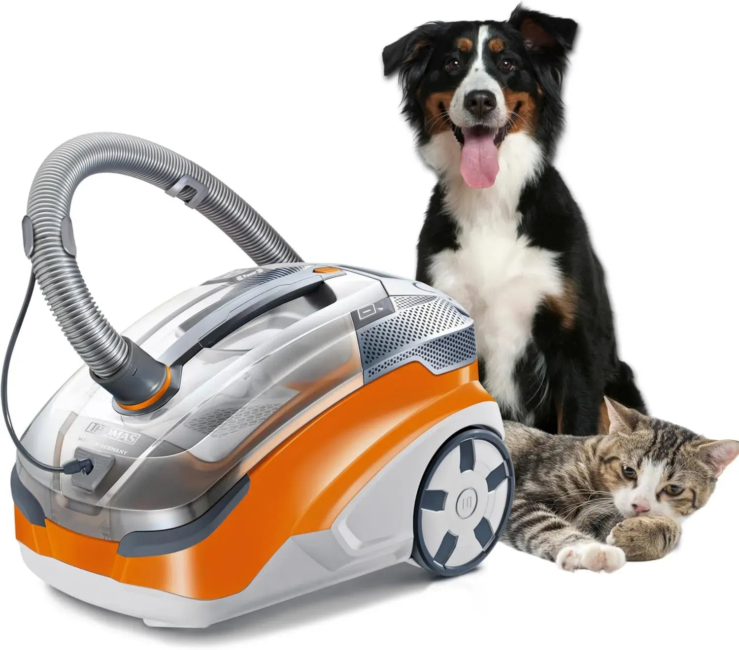 Aspirateur Thomas Aqua+ Pet & Family 1700W - Système de Filtration à Eau - Spécial Poils d'Animaux - Brosse Turbo - Fabriqué en Allemagne