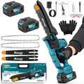 Tronçonneuse Électrique Sans Fil 8 Pouces 20V, Moteur 1300W, avec Graisseur Automatique et Chaîne de Rechange
