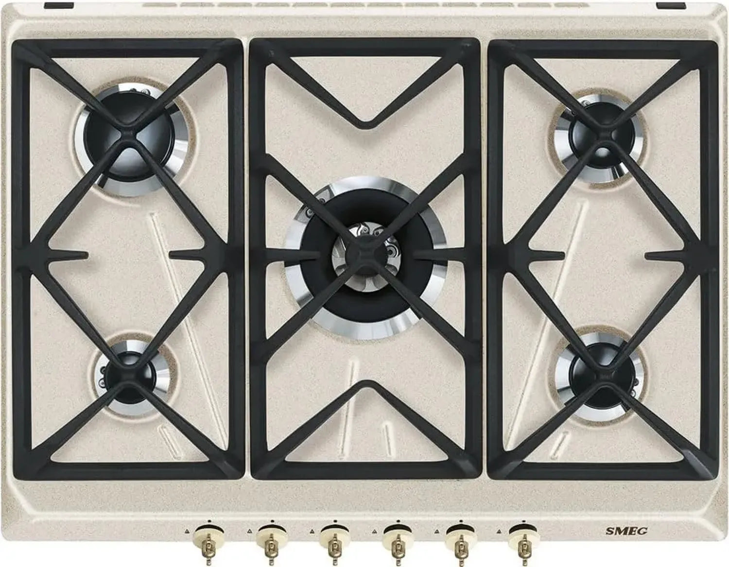 SMEG Plaque de Cuisson à Gaz 5 Foyers SRV876AVOGH2