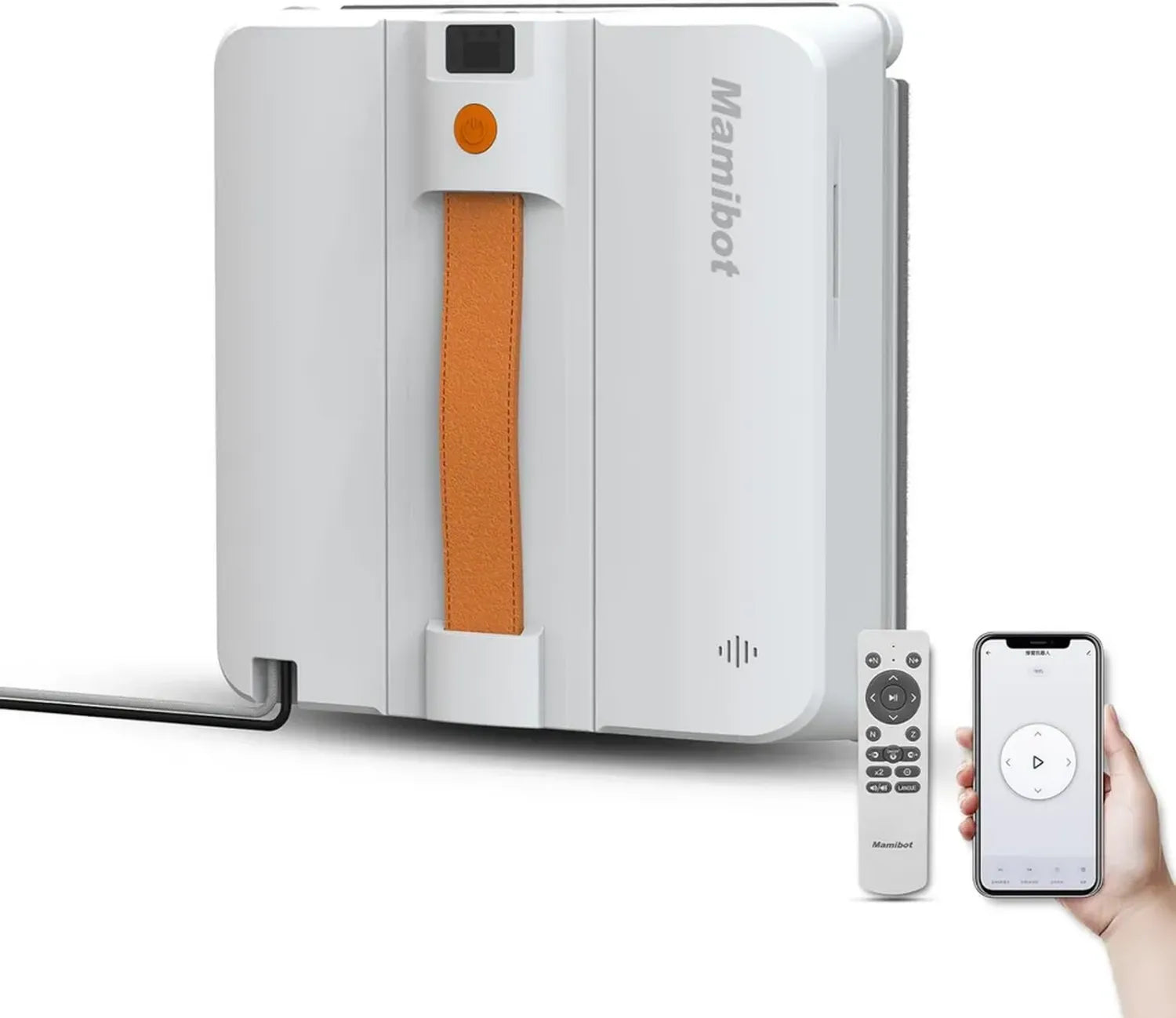 Mamibot W120-DP Robot de Nettoyage de Vitres avec Pulvérisation Intelligente et Application