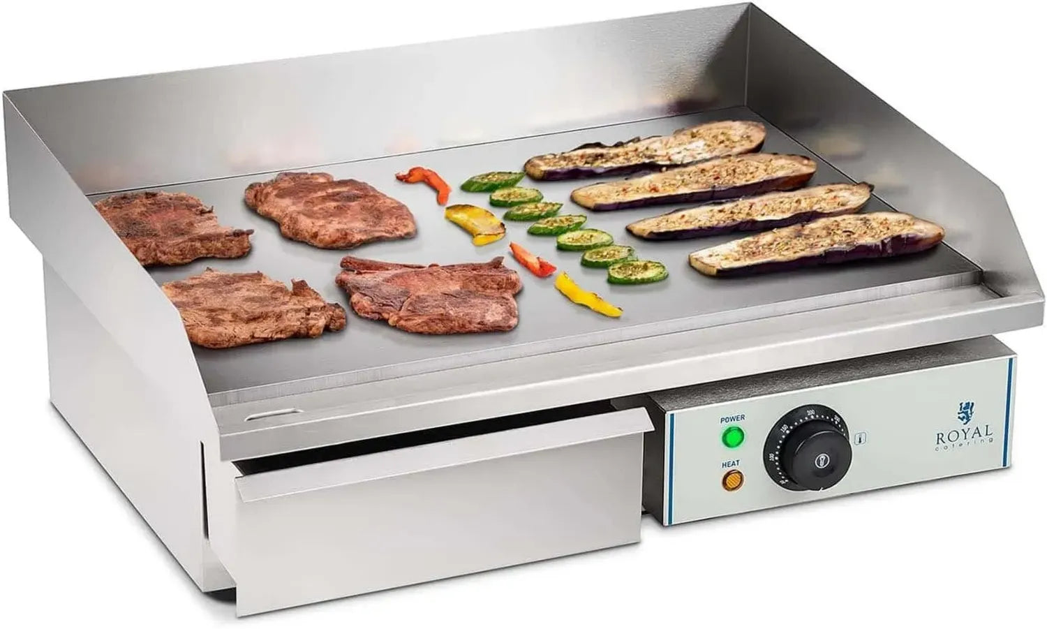 Plaque de Cuisson Électrique Lisse 3000W avec Protection Anti-éclaboussures