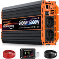 Onduleur Pur Sinus 3000W/6000W 12V à 220V avec Télécommande et Écran LCD