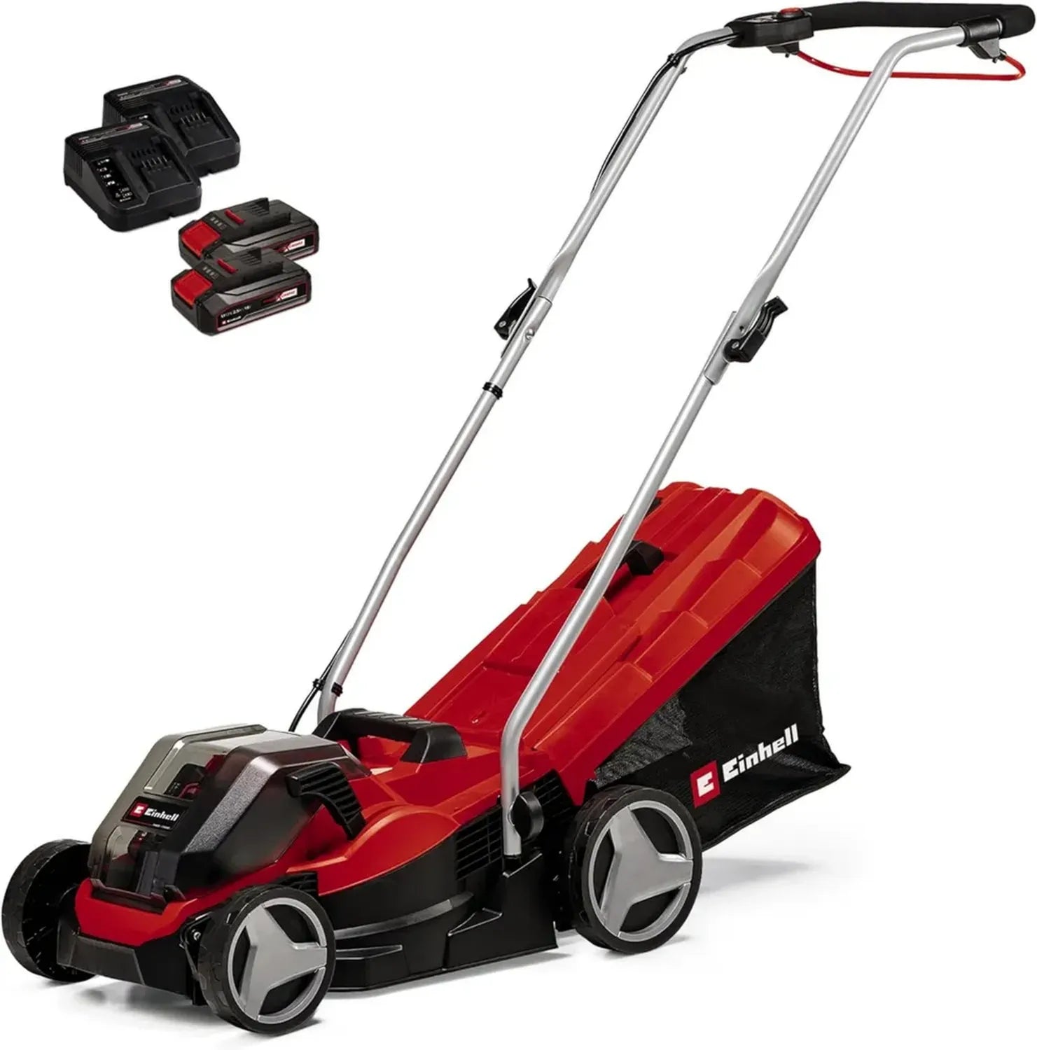 Tondeuse à Gazon Sans Fil Einhell 36V 33cm avec Batteries 2,5Ah et Chargeurs