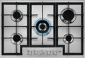 Plaque de Cuisson Gaz AEG 75 cm, 5 Brûleurs, Acier Inox