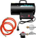 Kit générateur de chaleur Wiltec 15 kW, moteur 30 W - Débit 320 m³/h - Gaz GPL, avec régulateur et tuyau