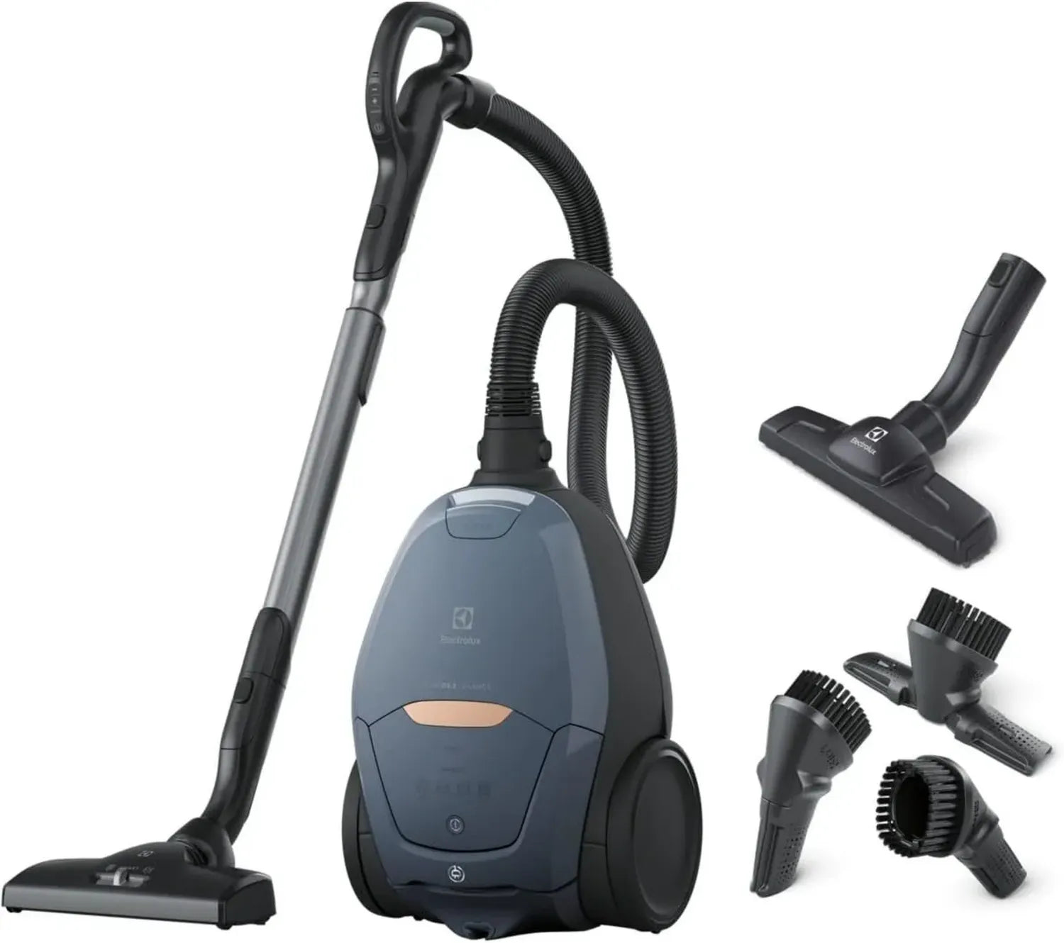 Aspirateur avec Sac Ultra Silentieux Electrolux Pure D8, 57dB, Puissance Auto Intelligente, Commande LED - Bleu