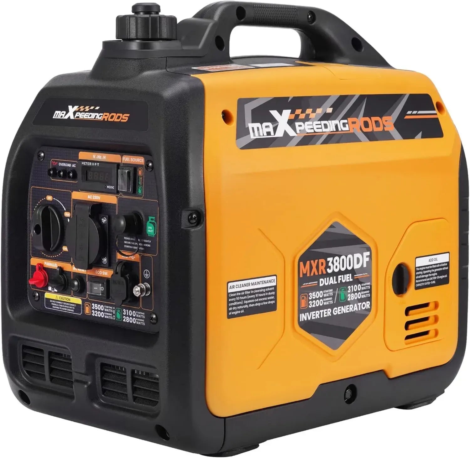Générateur Inverter Silencieux 3500W GPL/Essence avec USB et Écran Numérique