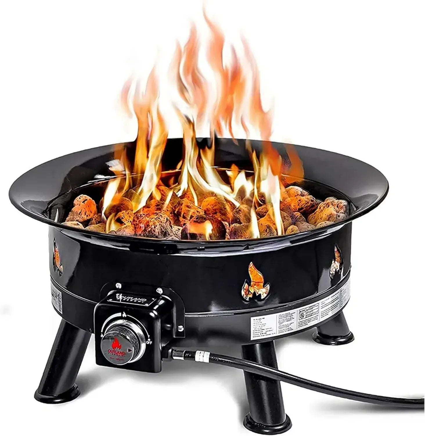 Brasero Extérieur Propane 61 cm, 58 000 BTU - Couvre-Housse Résistante UV