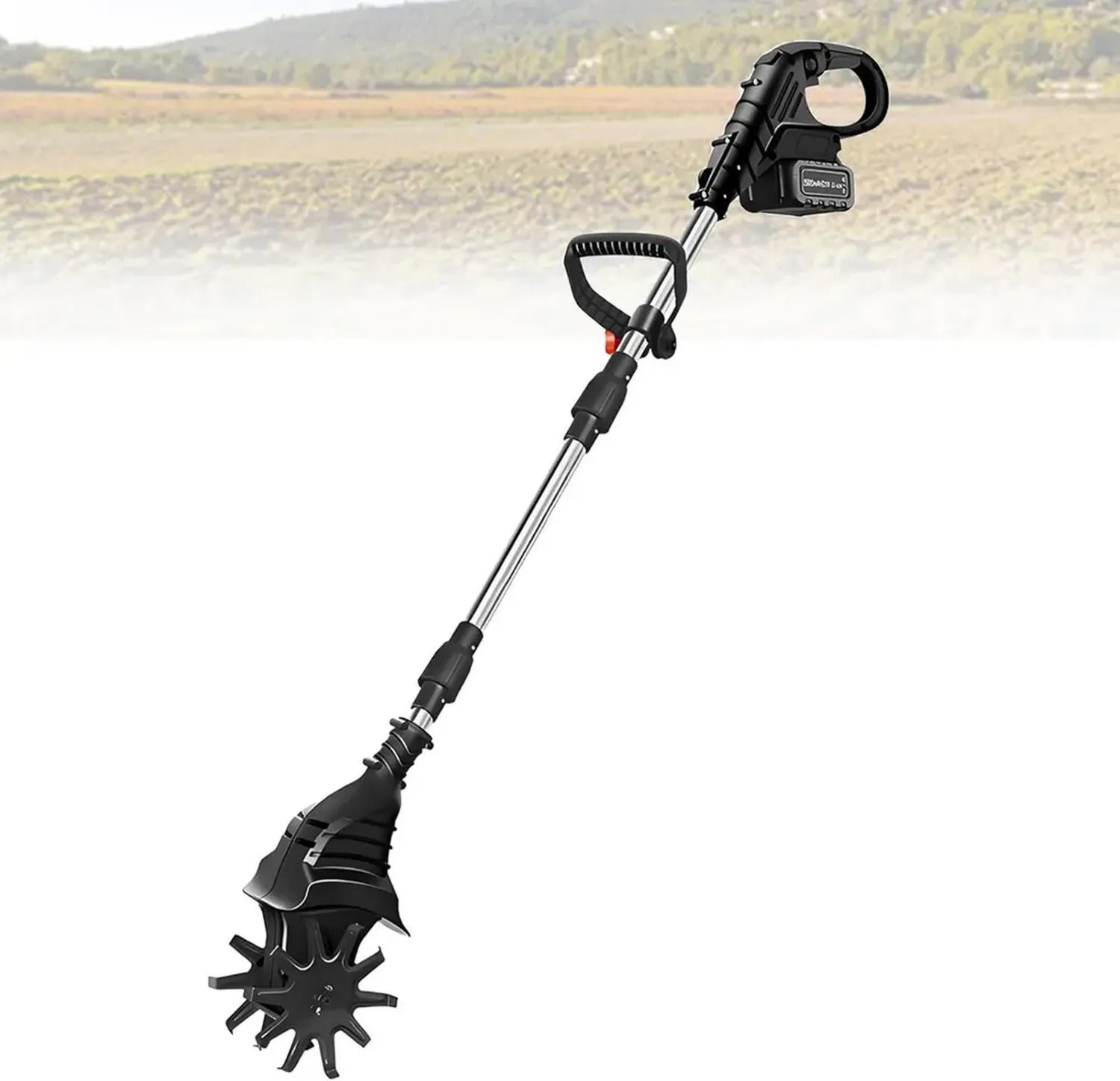 Tondeuse à Batterie 21 V pour Jardins, 270 Tr/Min, Largeur 20 cm, Profondeur 25 cm, Portable, Noir, 1 ou 2 Batteries