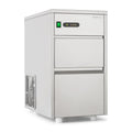 Klarstein Powericer XL Machine à Glaçons Industrielle - 145W, Réservoir 3,5kg, Production 20kg/24h, Compresseur Silencieux, Finition Argentée