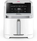 Friteuse à Air Silencieuse 7L Moulinex, Compacte pour 8 Personnes, Façade Amovible, Modèle Blanc