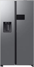 Réfrigérateur Américain Samsung 621L avec Écran LCD AI, Distributeur d'Eau et Glaçons, Inox Argenté