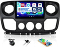 Autoradio 10 Pouces Android 15 avec Caméra pour Renault Master/Opel Movano/Nissan NV400 2010, Bluetooth, CarPlay/Android Auto, GPS, WiFi, FM
