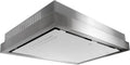 Hotte Encastrable 90cm Blanc en Verre et Inox avec Moteur Puissant 1000m³