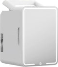 Réfrigérateurs compacts 8L & 12L avec éclairage LED ajustable, double fonction refroidissement et chauffage, pour produits cosmétiques et aliments, parfaits pour voiture, bureau et camping