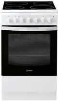 Indesit Cuisinière Électrique avec Plaque Vitrocéramique, Modèle IS5V5PCWFR