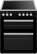 Schneider Cuisinière Double Four 4 Feux Vitrocéramique Noir Mat SCCV64DO-BM