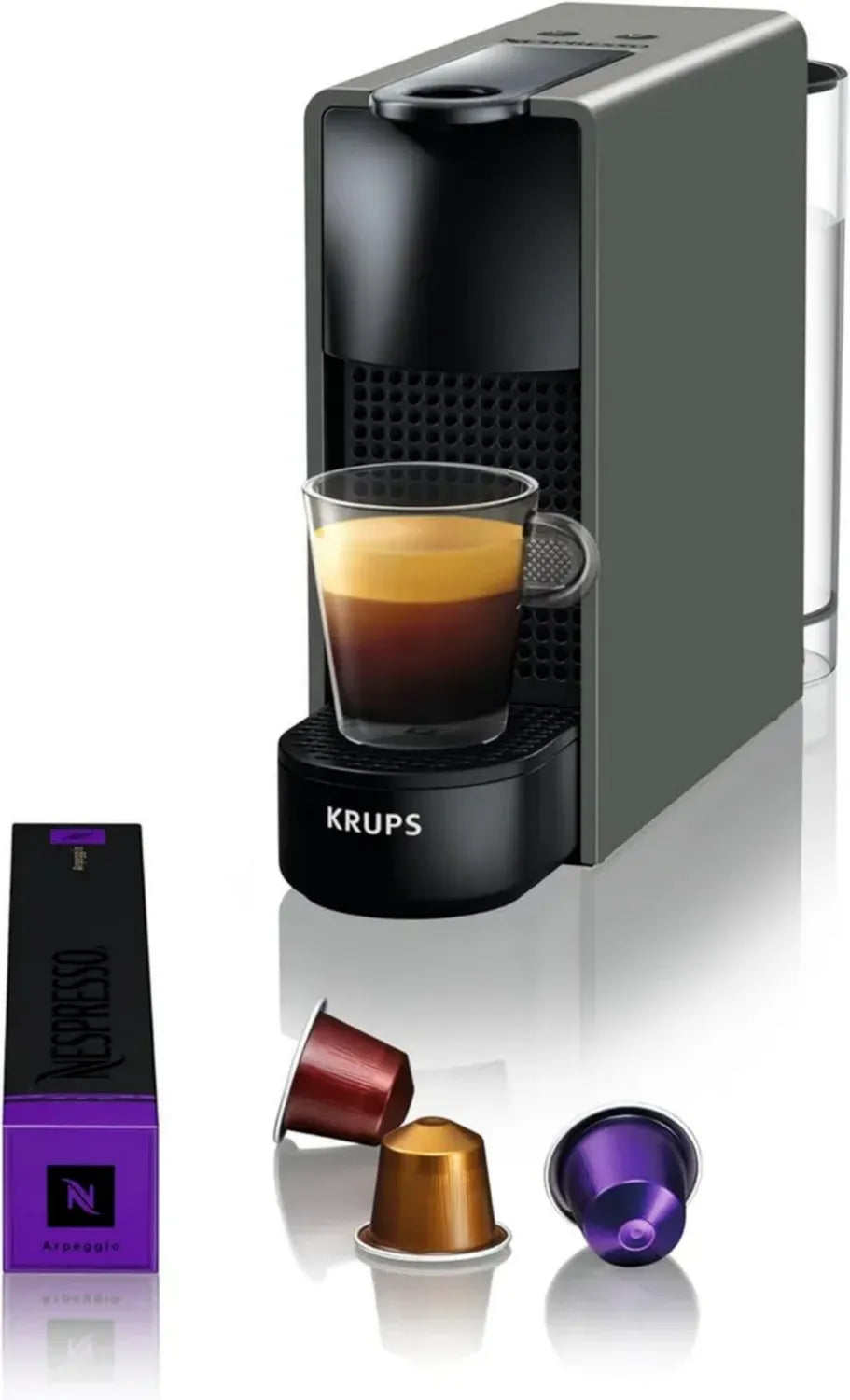 Machine à Café Nespresso Krups Essenza Mini Gris Intense - Modèle Compact YY2911FD
