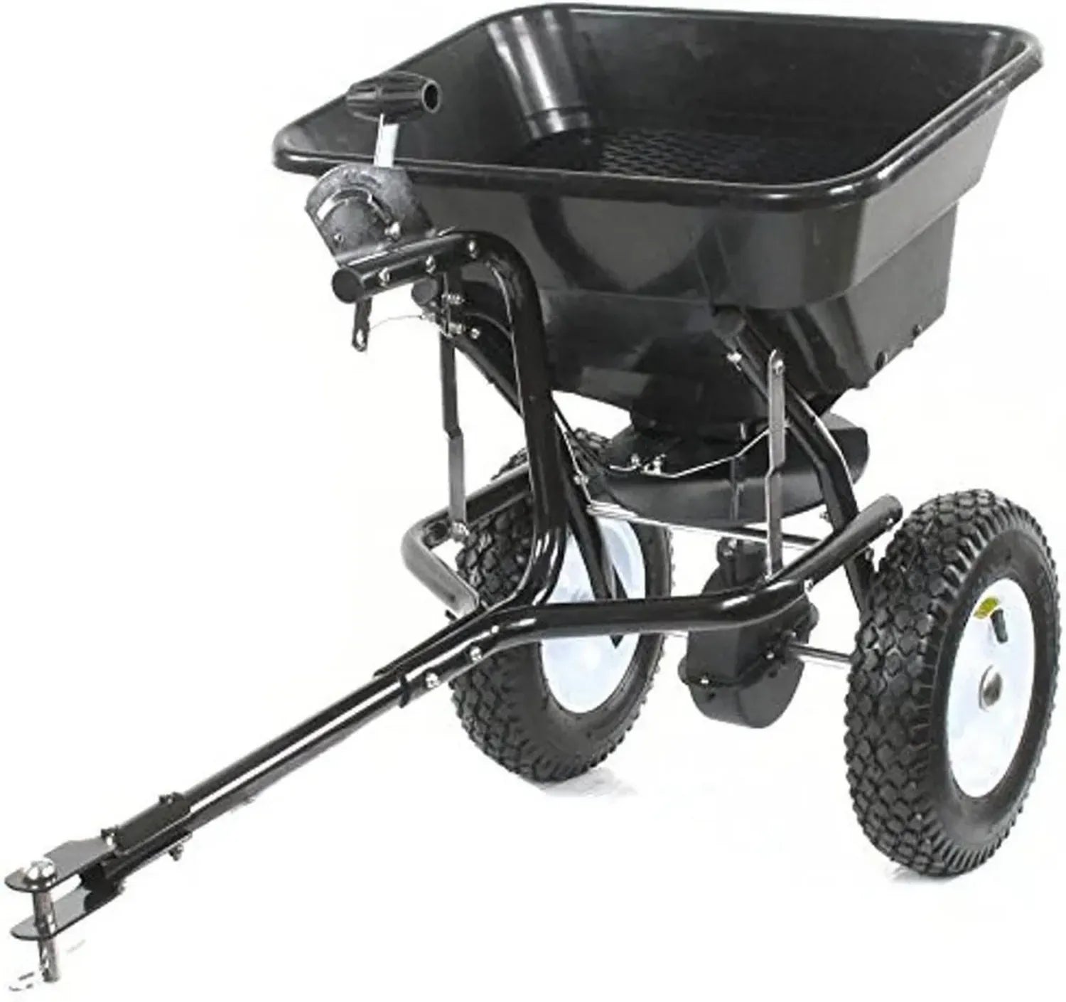 Épandeur Tractable GREENSTAR 36 kg - Débit Ajustable, Largeur 2,5 à 3,5 m, Pneus 10'