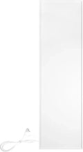 Radiateur Mural Électrique Infrarouge 400W, Aluminium Blanc 30x120cm, Silencieux