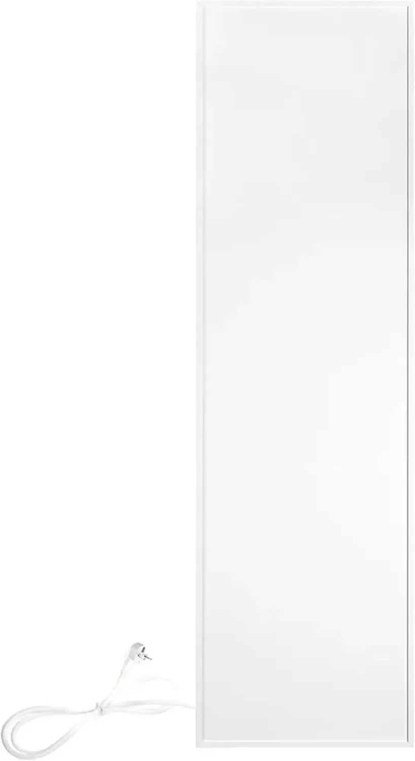 Radiateur Mural Électrique Infrarouge 400W, Aluminium Blanc 30x120cm, Silencieux