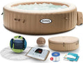 Spa Gonflable Intex Massage Bulles 216 x 71 cm Beige