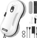 Lave-vitre Robotisé avec Pulvérisation, 5600Pa - 3 Modes, Sécurité Intelligente, Télécommande et Chiffons Inclus