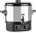 Klarstein Biggie Small - Stérilisateur Électrique 16L, Cuve à Vin Chaud, 2000W, Température Réglable, Minuterie 120 min, Argent