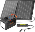 Générateur Solaire Portable 26,400mAh, Chargeur avec Panneau Solaire 21W et Connecteur AC 80W