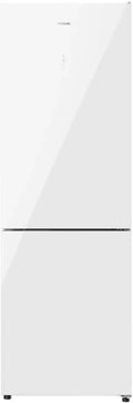 Réfrigérateur Combiné Cecotec 322L - Design Verre Blanc, Inverter Plus, Multi Air Flow, No Frost, 185x60cm