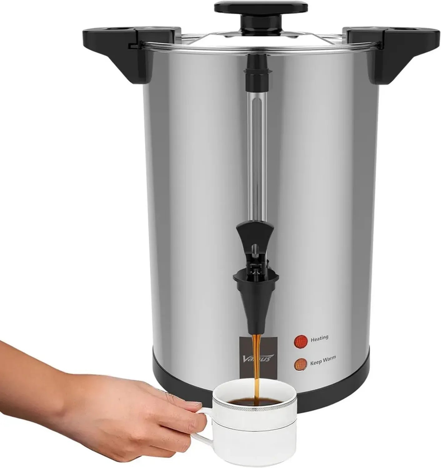 Percolateur à café 20L en acier inoxydable avec filtre permanent pour événements