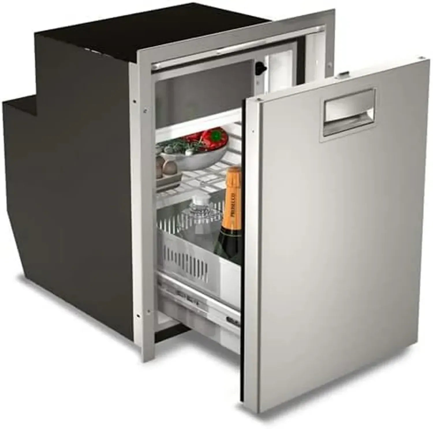 Réfrigérateur Vitrifrigo en Acier Inoxydable avec Tiroir Congélateur - Modèle Monozone