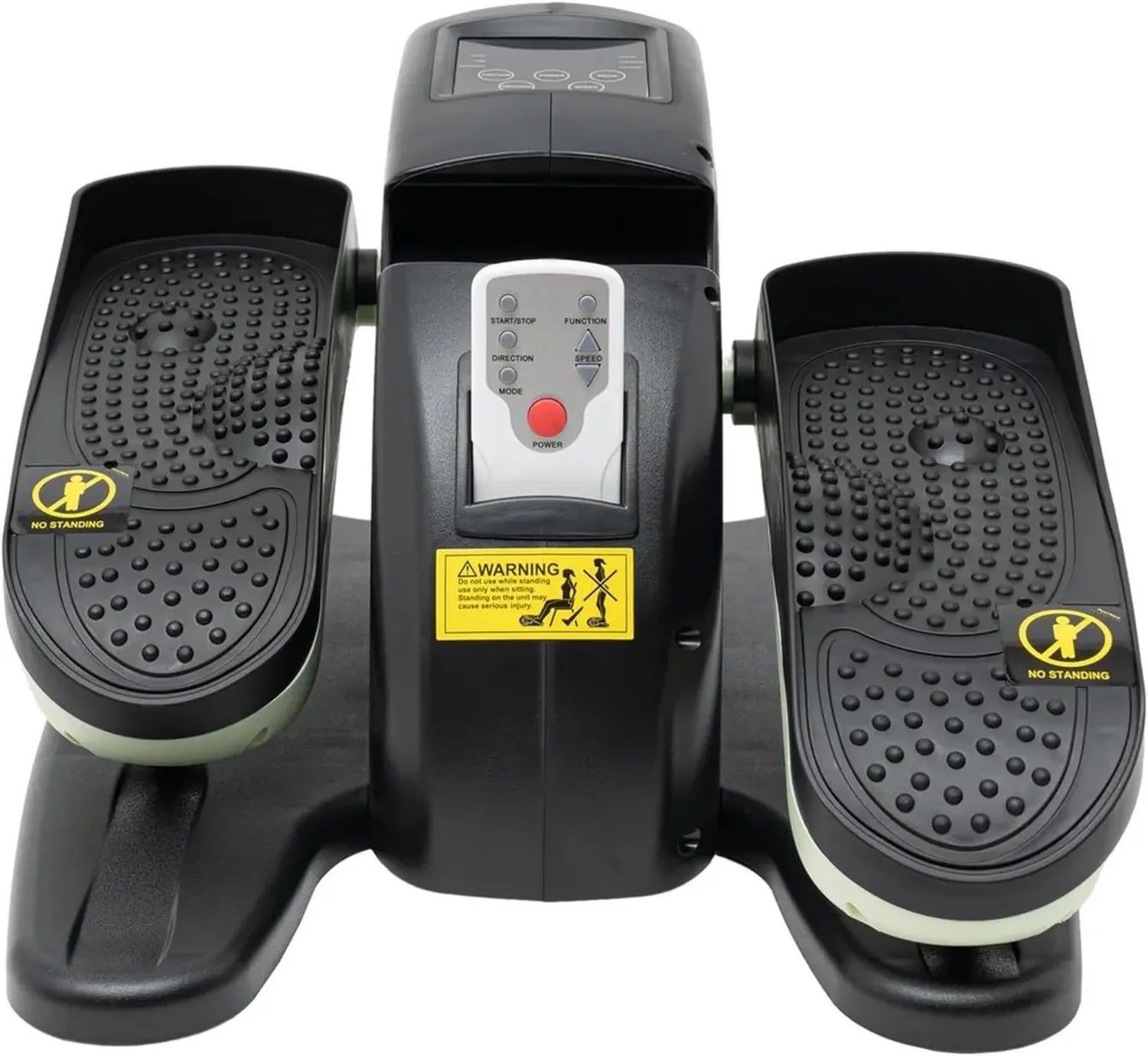 Vélo elliptique compact électrique avec télécommande et écran LCD, 5 vitesses silencieuses, idéal pour exercices sous-table pour seniors et adultes