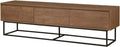 Meuble TV Industriel en Bois et Métal avec 3 Tiroirs, Style Moderne - 180x40x50 cm