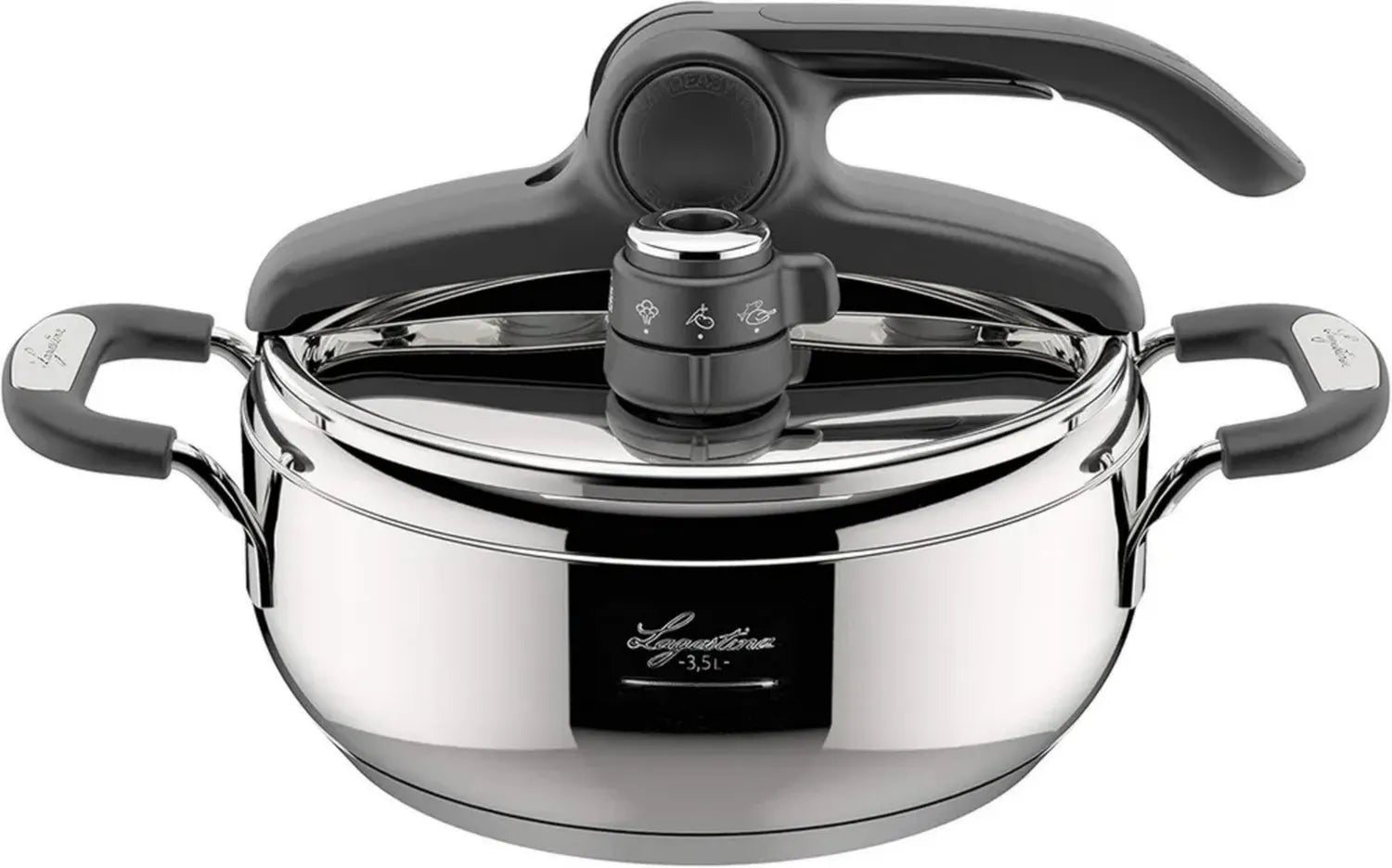 Lagostina Briosa Autocuiseur avec Technologie Lagoeasy'Up, 3,5 L, Acier Inoxydable