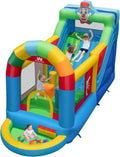Aire de Jeux Clown Gonflable avec Toboggan et Piscine à Balles, pour Enfants 3-10 Ans
